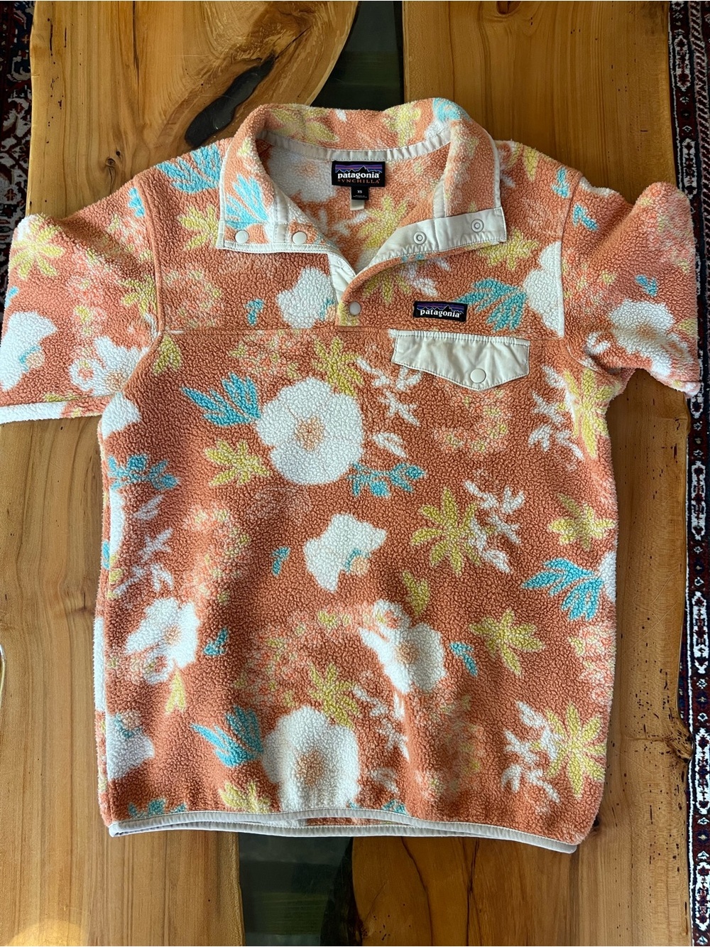 Patagonia Synchilla Snap-T Fleece Pullover Limited Print Flower Power XS - Picture 2 of 6